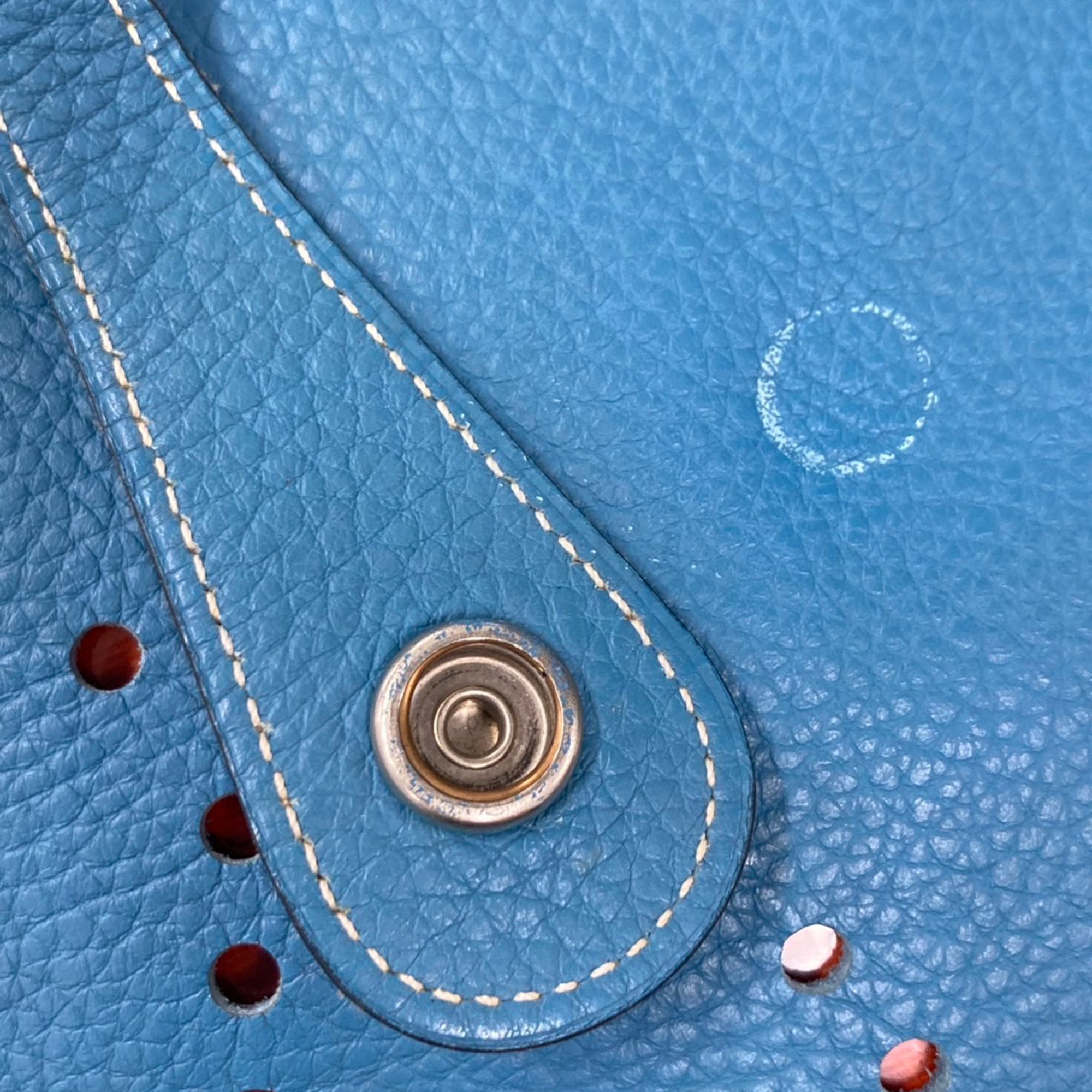 Hermes | Pre-Owned Clemence Evelyne GM | Blue/Denim