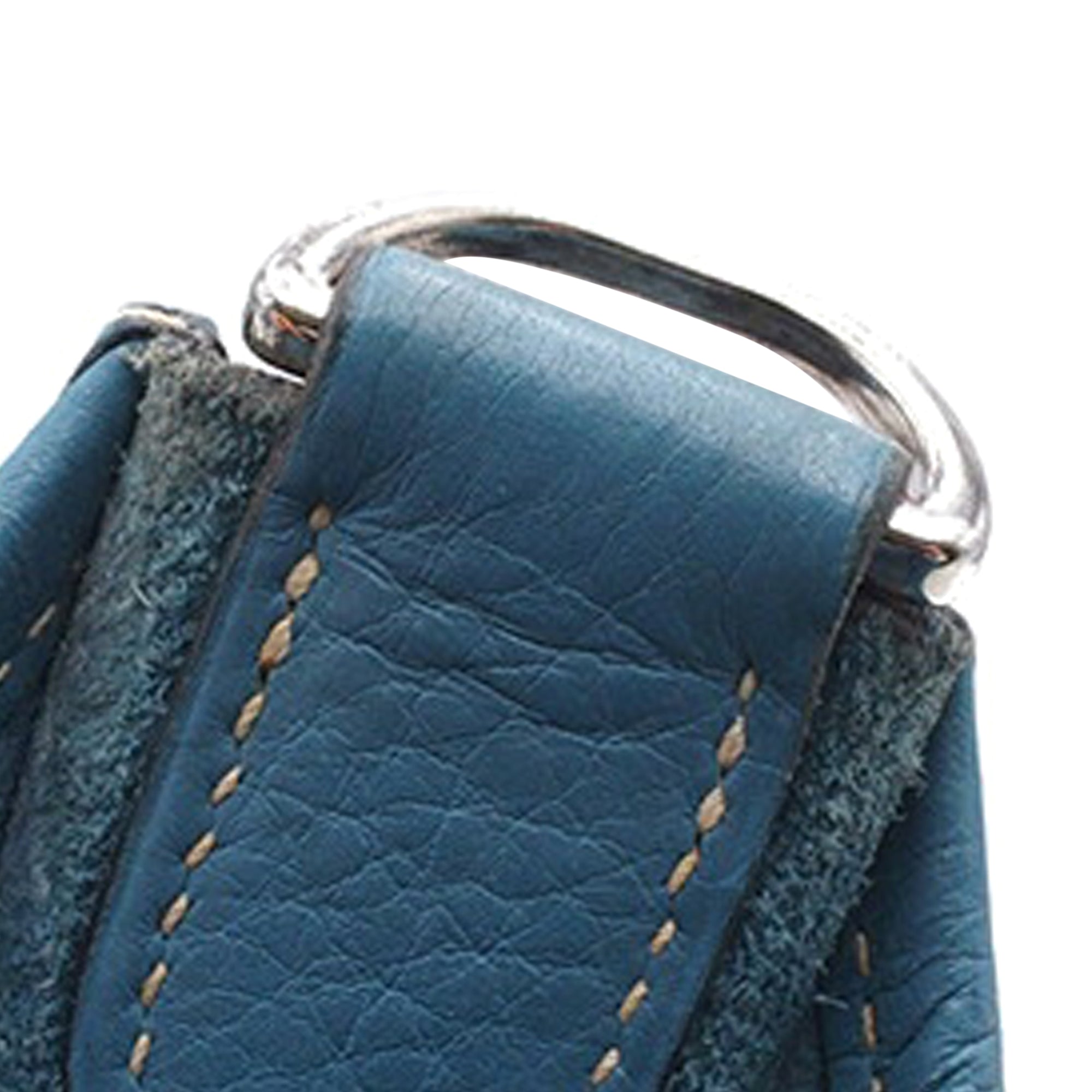 Hermes | Pre-Owned Clemence Evelyne GM | Blue/Denim