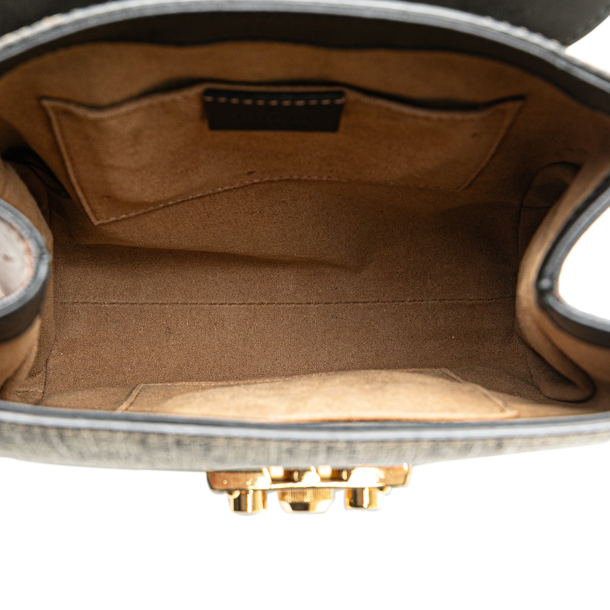 Gucci | Pre-Owned GG Supreme Padlock Backpack | Brown/Beige/BlackBlack