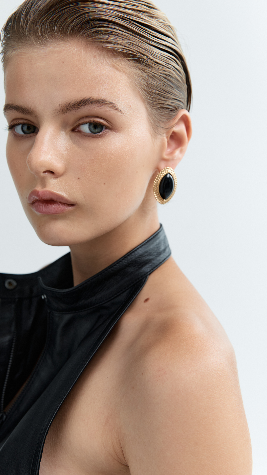 Noir Earrings | 18K Gold-Plated on Brass