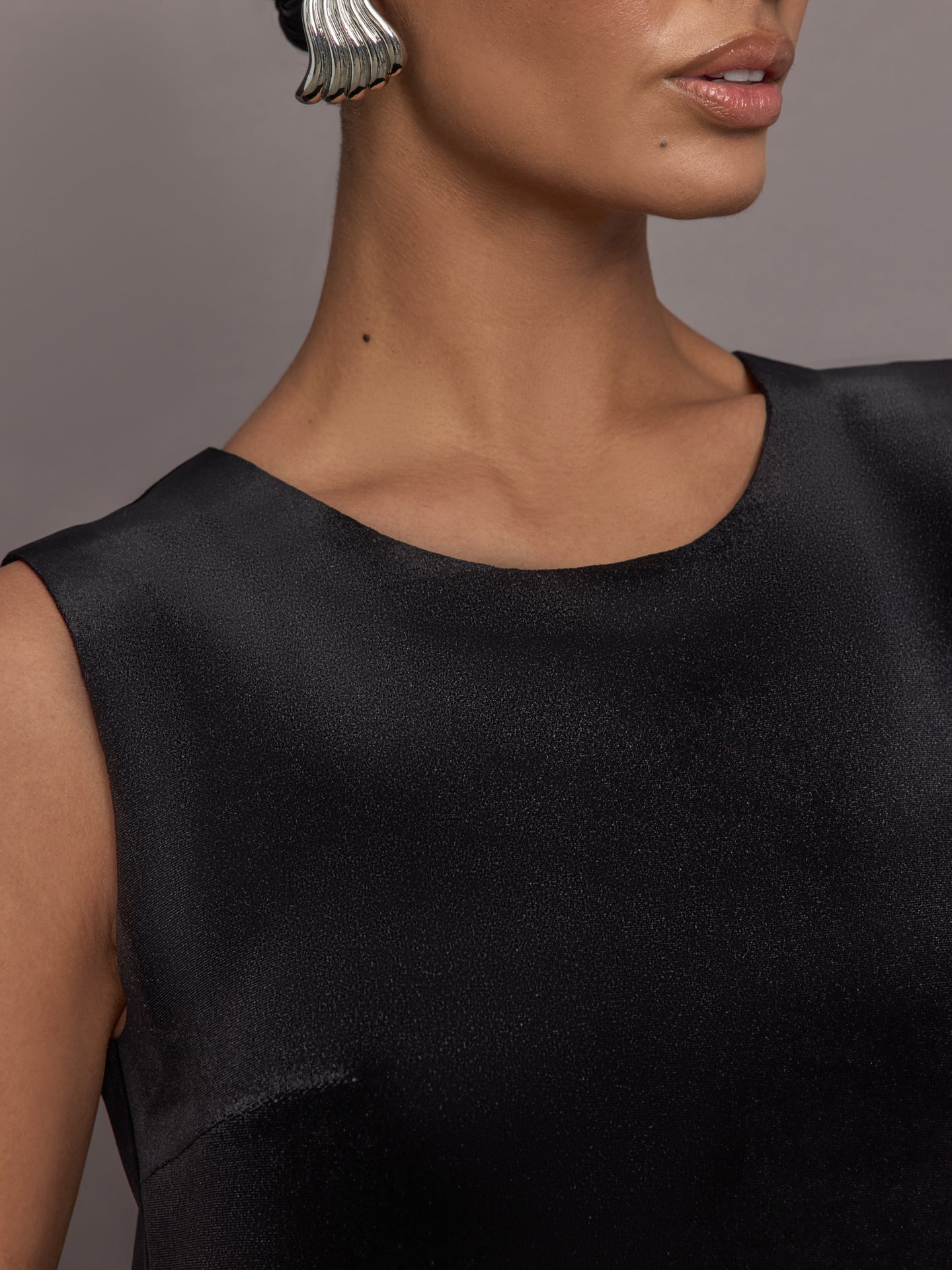 Norma Kamali | Sleeveless Mini Dress | Black