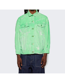 NOTSONORMAL | Men | Destroyed Daily Jacket | Neon Green