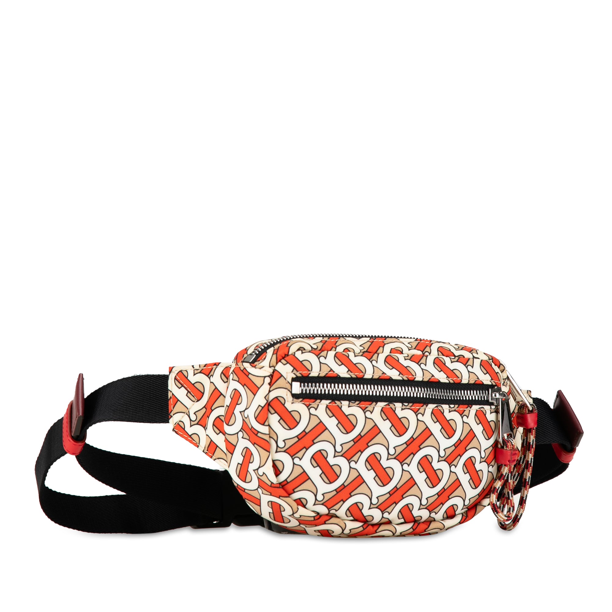 Burberry | Pre-Owned TB Monogram Nylon Cannon Belt Bag | Brown/Beige