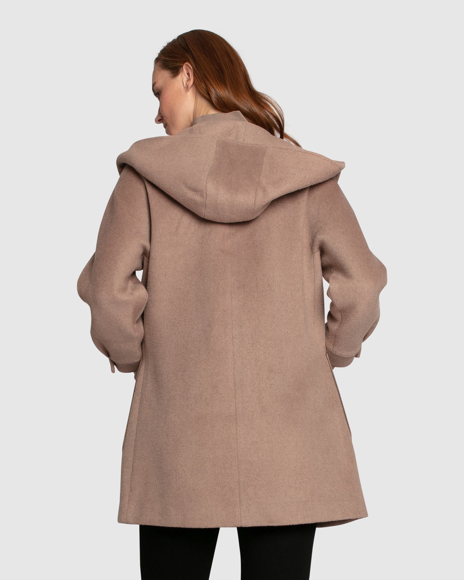 Women | Next To You Hooded Wool Blend Coat | Brown
