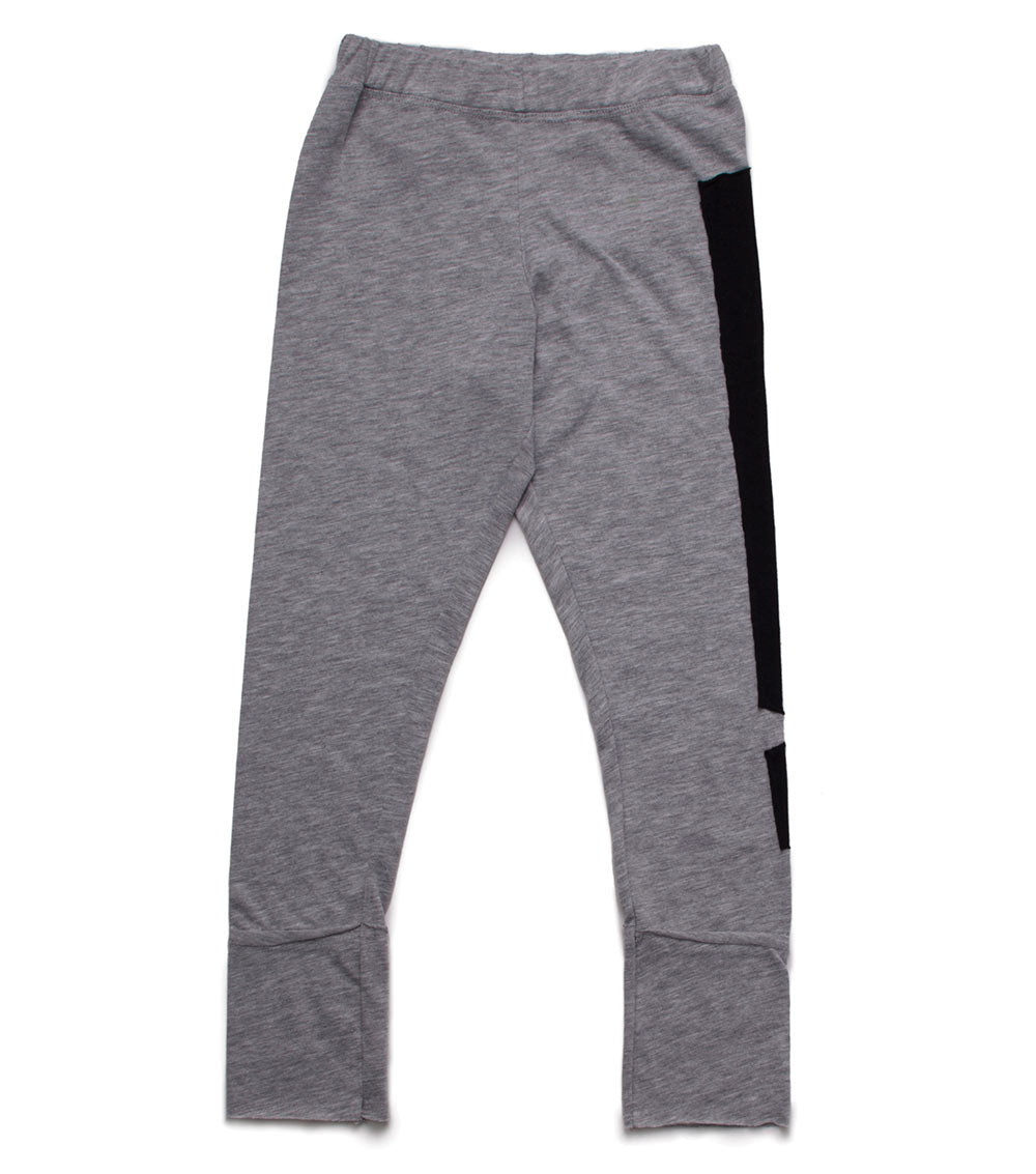 Kid | Patch Exclamation Leggings | Heather Grey