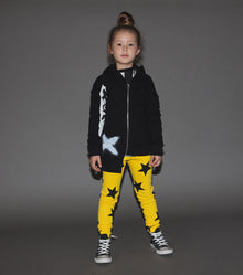 Kid | Star Leggings | Lava Yellow