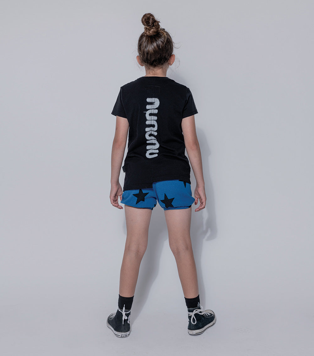 Kid | Star Yoga Shorts | Blue