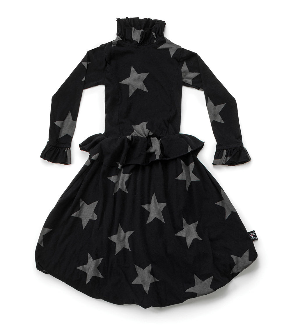 Kid | Victorian Star Balloon Dress | Black