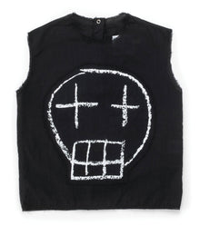 Kid | Patched Voile Shirt | Black