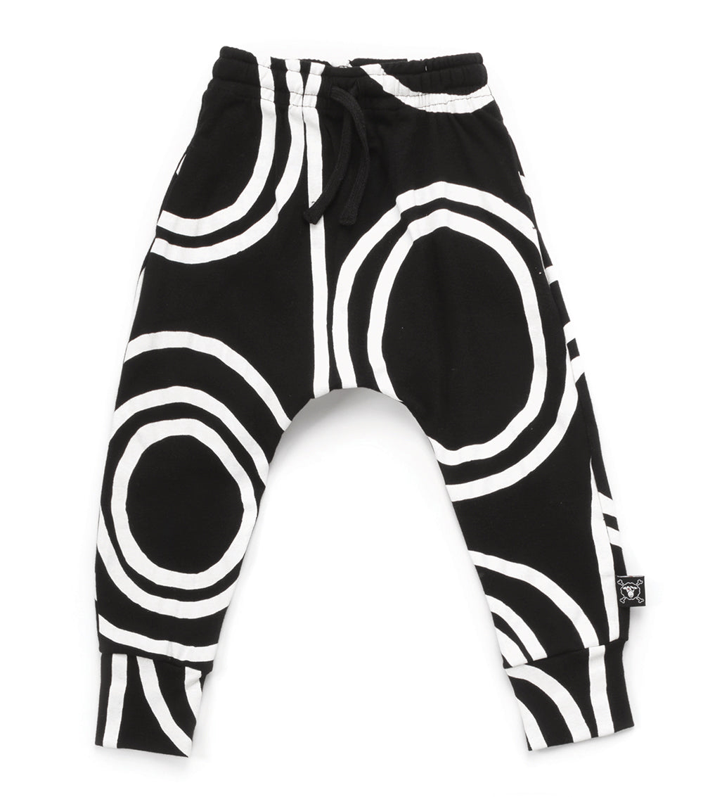 Kid | Light Circle Baggy Pants | Black
