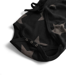 Newborn | Star Envelope Onesie | Black