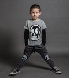 Kid | Dizzy Skull Shirt | Heather Grey