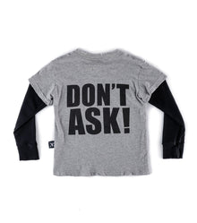Kid | Don'T Ask! Shirt | Heather Grey