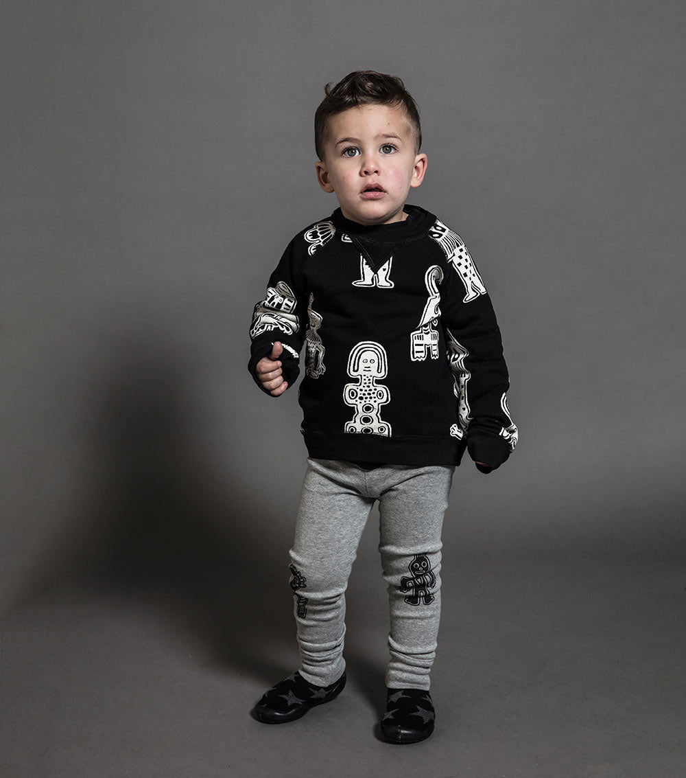 Kid | Tribal Dancers Sweatshirt | Black