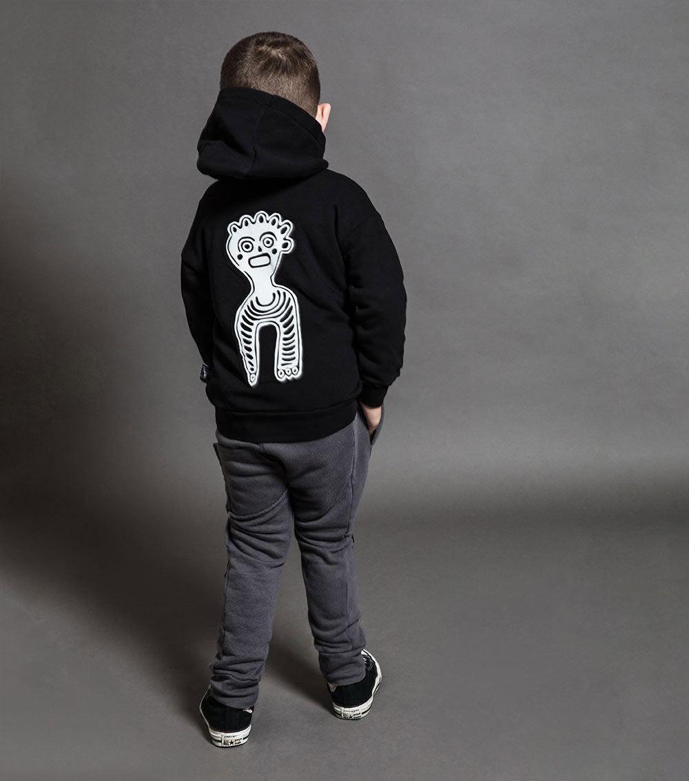 Kid | Tribal Dancer Hoodie | Black