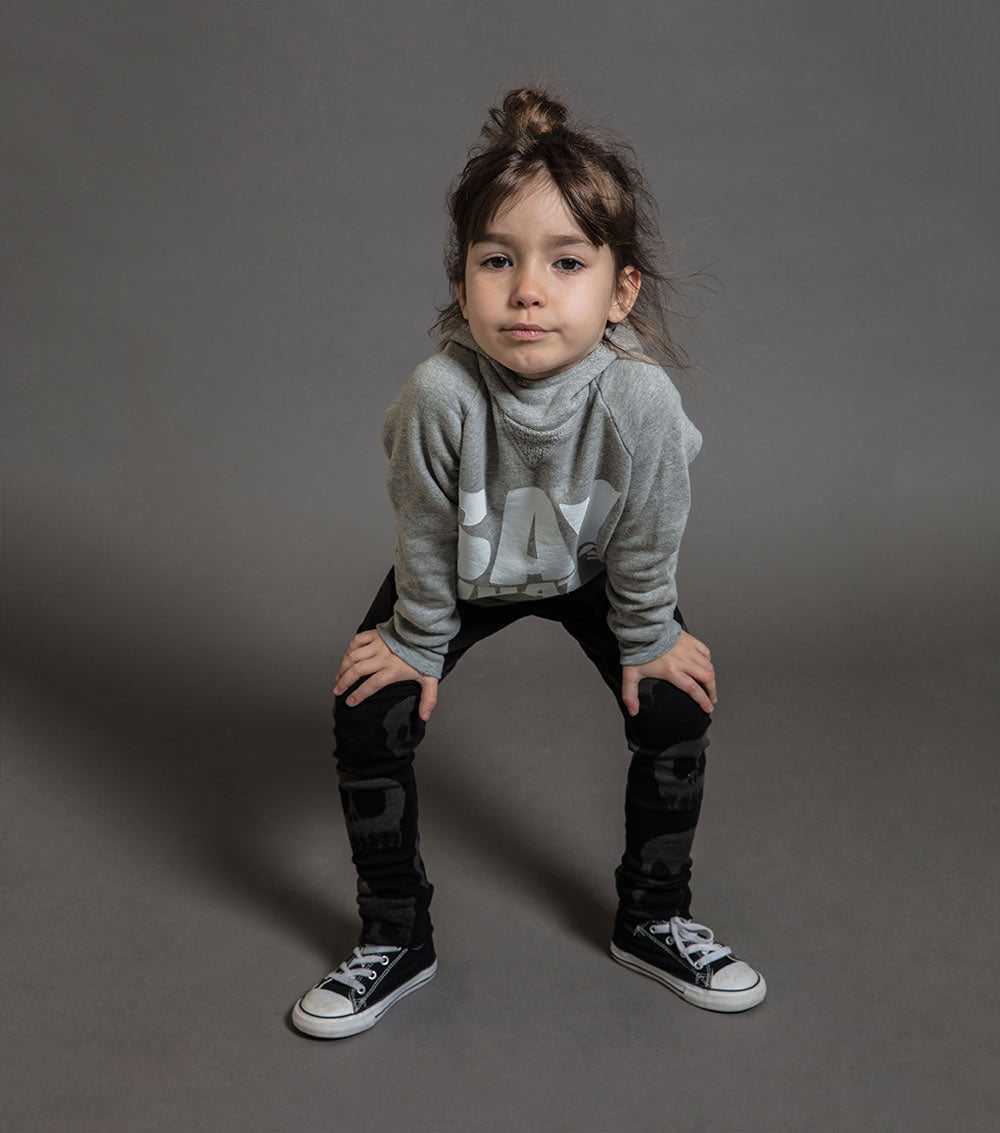 Kid | Water Skull Leggings | Black