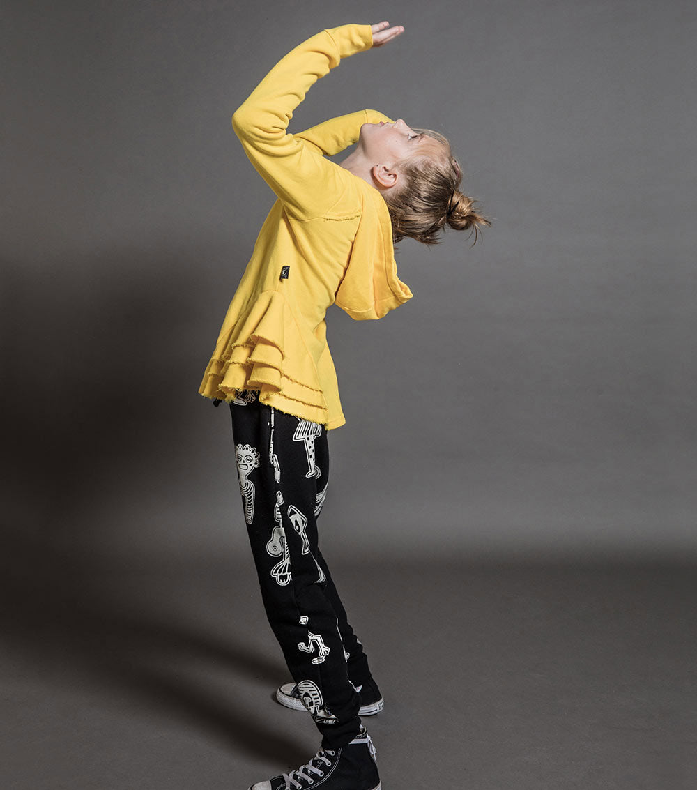 Kid | Tribal Dancers Baggy Pants | Black