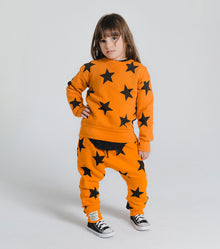 Kid | Star Baggy Pants | Mocha