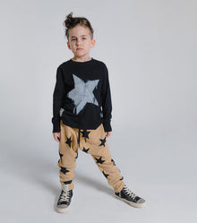 Kid | Star Baggy Pants | Mocha