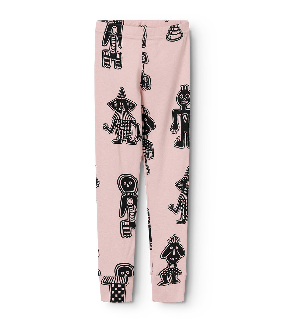 Kid | Tribal Dancers Leggings | Powder Pink