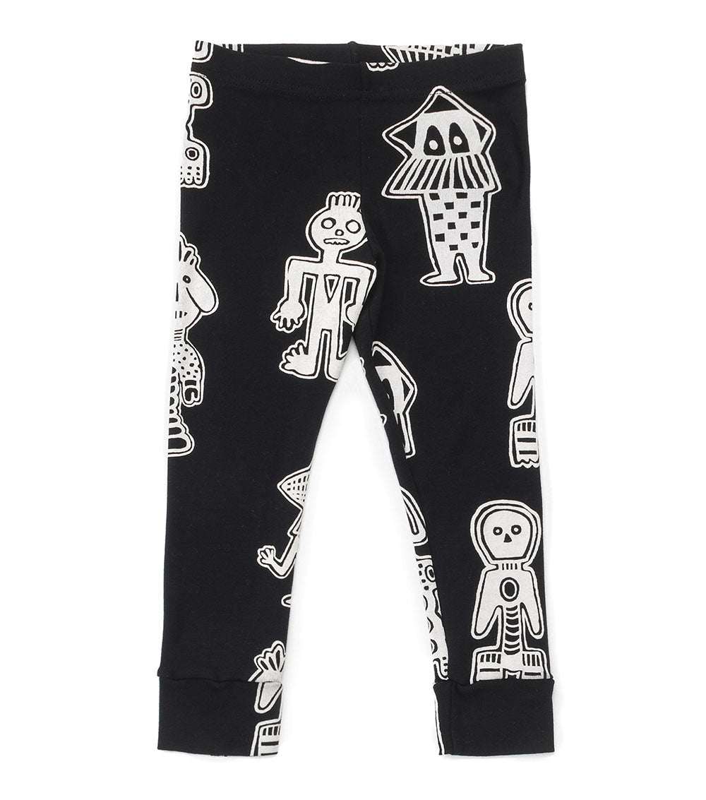 Kid | Tribal Dancers Leggings | Black (V2)
