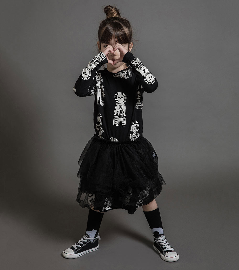 Kid | Tribal Dancers Tulle Dress | Black