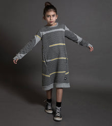 Kid | Spiral A Dress | Heather Grey