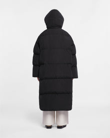 Unisex | Riva Tech Poplin Puffer Coat | Off Black