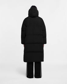 Unisex | Riva Tech Poplin Puffer Coat | Off Black