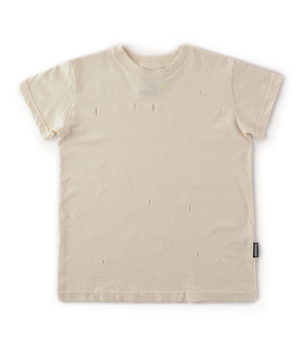 Kid | Hand Torn Deconstructed T-Shirt | Natural