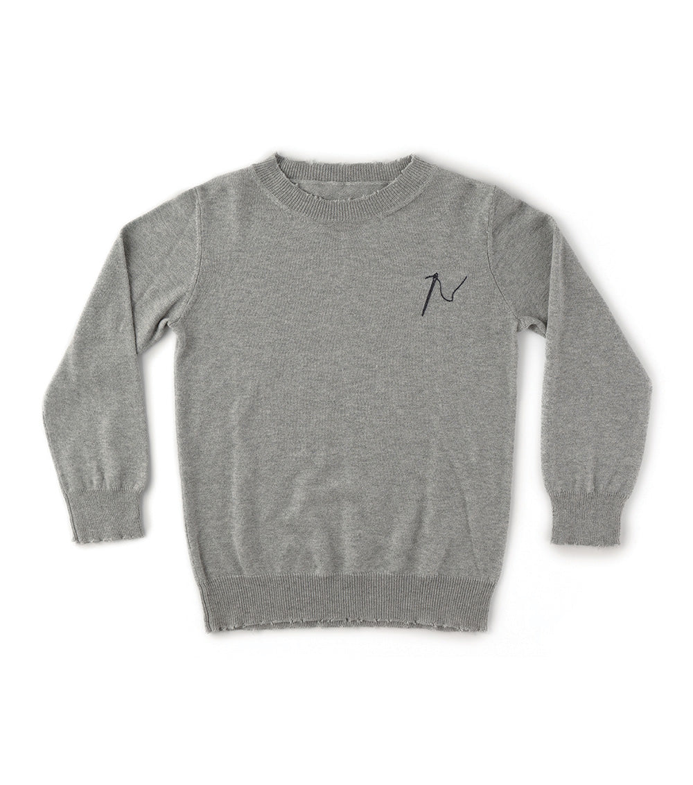 Kid | Sewing Kit Knit | Heather Grey