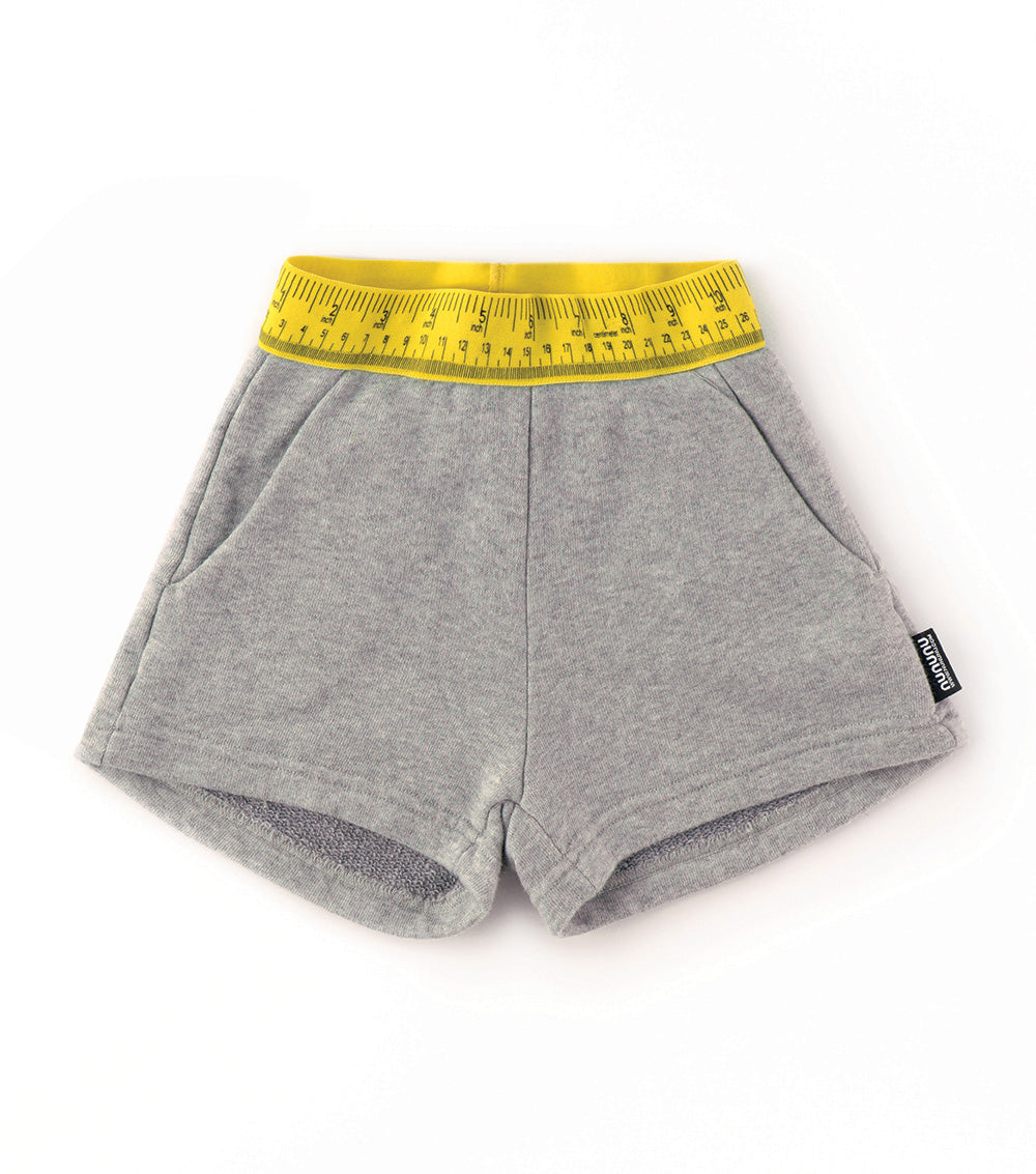 Kid | Measuring Band Gym Shorts | Heather Grey