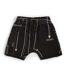 Kid | Sewing Pattern Sweatshorts | Black
