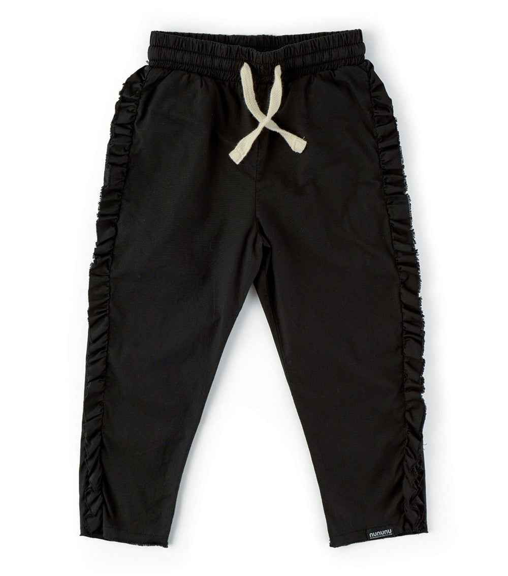 Kid | Ruffled Pants | Black