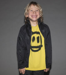 Kid | Sprayed Smile Shirt | Lava Yellow