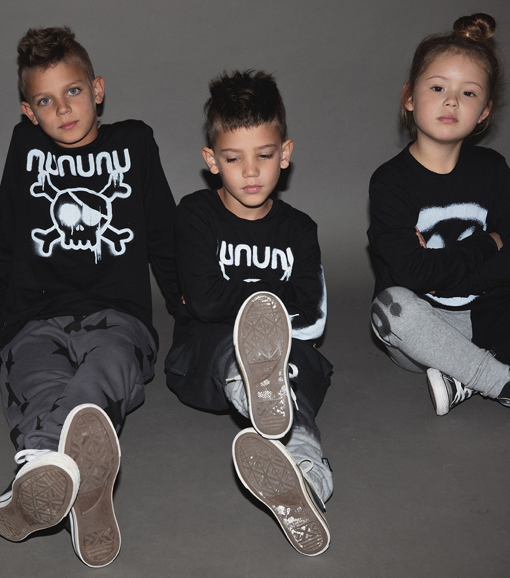 Kid | Sprayed Nununu Shirt | Black