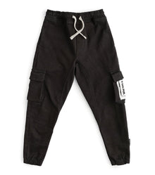 Kid | Patch Cargo Pants | Black