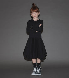 Kid | Falling Star Layered Dress | Black