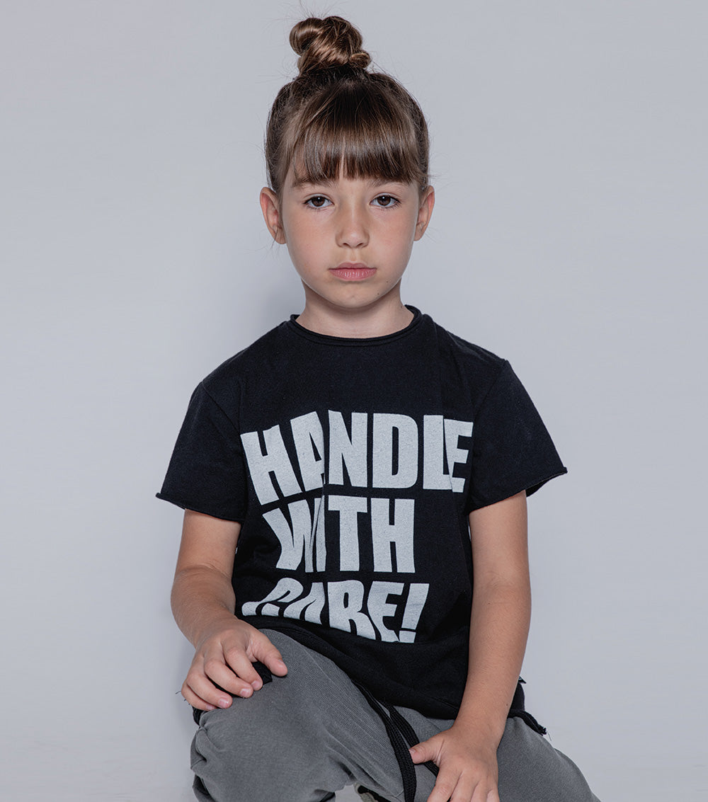Kid | Handle W/Care T-Shirt | Black