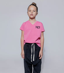 Kid | No! V Shirt | Lava Pink