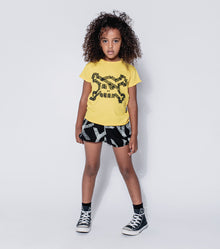 Kid | Masking Tape Yoga Shorts | Black