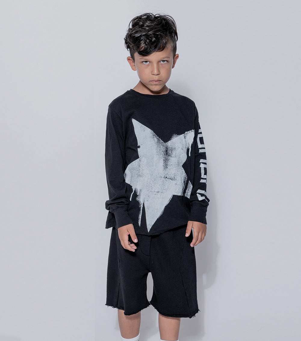Kid | Solid Sweatshorts | Lava Pink