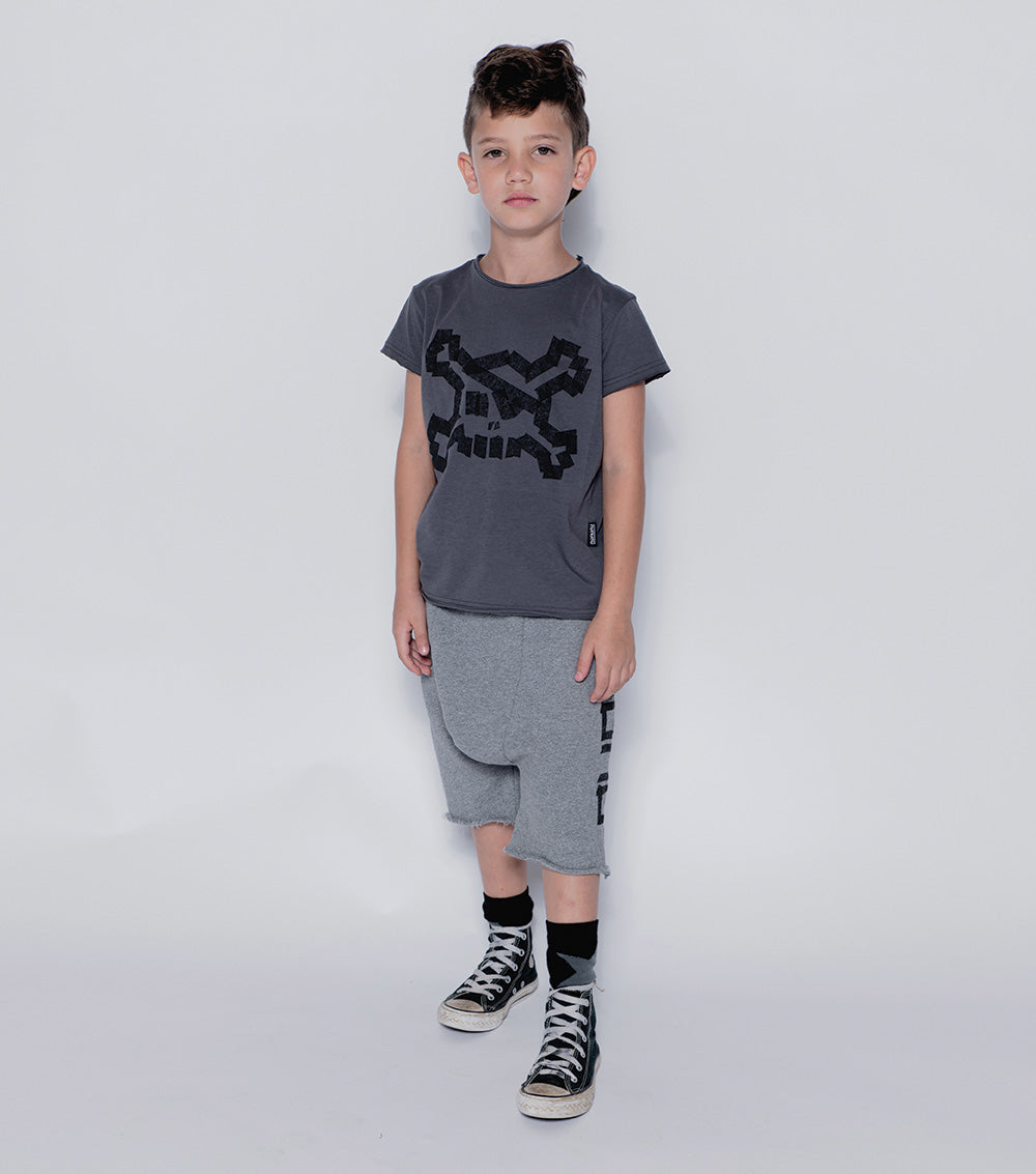 Kid | Nununu Harem Shorts | Dusty Heather Grey
