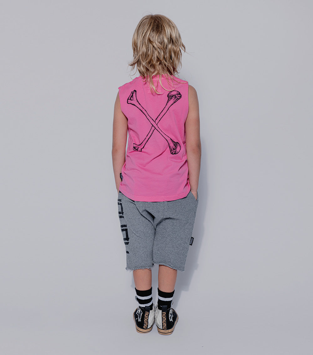 Kid | Nununu Harem Shorts | Dusty Heather Grey