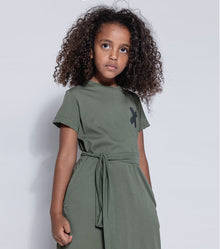 Kid | T-Shirt Dress | Olive