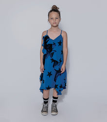 Kid | Star Ruffled Tank Dress | Black