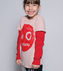 Kid | Nununu Smile Print Shirt | Powder Pink