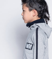 Kid | No! Patch Ninja Shirt | Heather Grey