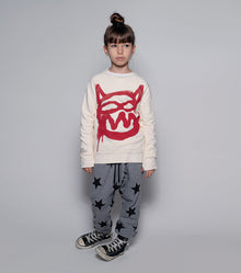 Kid | Mischief Cat Sweatshirt | Black