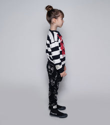 Kid | Mischief Cat Sweatshirt | Stripes
